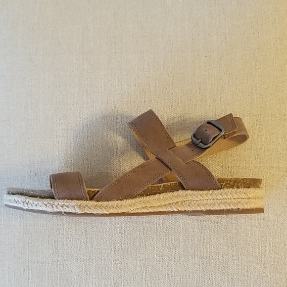 Lucky Brand Gadine Leather Jute Sandals - Picture 5 of 14